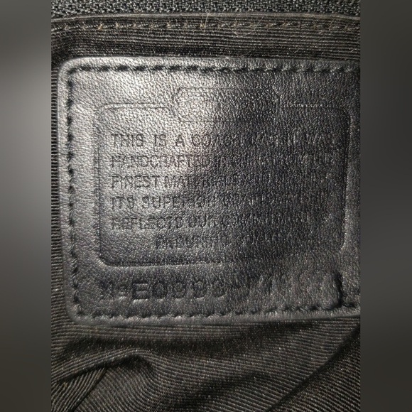 Coach Black and Brown Patterned Tote - Picture 5 of 7